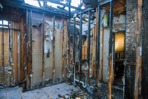 Professional Fire Damage Removal technician working in Tyrone, PA